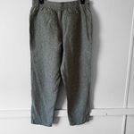 Athleta  Voyager Green Linen Ankle Pants Pockets Women’s Size 14 Tall 34X29 Photo 3