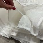 Helen O'Connor Paper Daisy 3D Flower Mini Ivory Dress BHLDN White Size 8 Photo 3