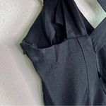 Gunne Sax Vintage Black Dress w/CrissCross Back Gold Beads Photo 5