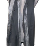 Rsvp  Gray and Silver Scarf Fringe Holiday Metallic Photo 0