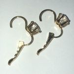 Avon Vintage Gold Tone Round CZ Rhinestone Dainty Pierced Earrings Photo 5