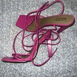 EGO Strappy lace up heels string between toes pink  size 8 Photo 3