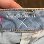 American Eagle Super Super Stretch Hi-Rise Jegging Crop Light Wash Distressed Photo 6