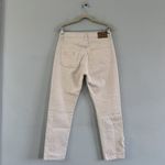 Ralph Lauren Polo  Callen High Rise Slim Embellished Patch White Jeans Photo 2