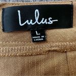 Lulus Lulu’s Keeping Things Casual Camel Faux Wrap Skort Size Large Shorts Skirt Photo 6
