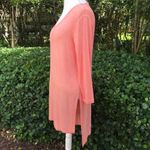 Dantelle  peach side slits 3/4 sleeve tunic Photo 1