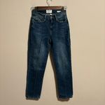 frame denim Frame Le Nouveau Straight Jeans Pinktuck Ankle Crop High Rise Boylston- Size 24 Photo 2