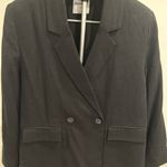 Old Navy  Double-Breasted Linen-Blend Suit Blazer Photo 1