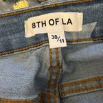 8th of La ladies star Button fly flare bell bottom denim jeans size 30 Blue Photo 9