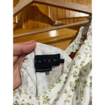 Hatch The Lucy Womens White Green Ruffle Floral V Photo 4