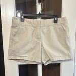 J.Crew  Broken In Chino Classic Twill 100% Cotton Khaki Shorts Size 8 Photo 0