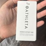 Athleta NWT Essential Support Tank With Self Bra White Minimalist Athleisure Photo 5