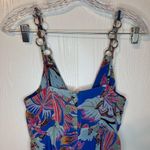 Marciano  Blue and Pink Floral Maxi Dress Photo 4