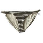 Vitamin A  Stipped Tan/Black/Gold‎ Bikini Bottoms Size 10L Photo 2