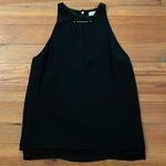 ALC Frank A.L.C Black Sleeveless Silk Top Womens Size 4 Minimalist Academia Photo 2