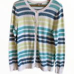 Pendleton  Striped Button Down Cardigan 100% Cotton Size Medium New Without Tag Photo 1