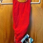 Dolfin  Womens Swimsuit One Piece LTF Series Bathing Swim Suit Red Vintage NWT 30 Photo 0