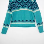 Weatherproof NEW Fair Isle Pullover Sweater, Turqouise, Size Large Photo 4