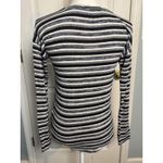 American Eagle  Soft & Sexy Plush Long Sleeved Top, White/Black/Blue Stripes, XS Photo 2