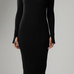 Future Collective Kahlana Barfield Brown Plus Size 1X Black Sweater Dress Photo 0