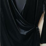 Source Unknown  Black Velvet Wrap Blouse Photo 3