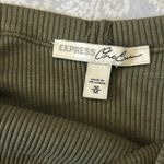 EXPRESS Olive Green Ribbed Bodysuit Photo 1