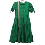Christmas Linen Dress Kelly Green 12 Photo 12