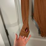 Alix NYC asymmetrical/ one shoulder Long Sleeve Bodysuit Brown Photo 2