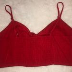 Forever 21 Red Cropped Tie Tank Photo 2
