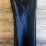 Bebe  Slip dress black Stain Cowl Neck Size XS Vintage Photo 0