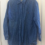 Eddie Bauer FINAL MARKDOWN Ladies  denim blouse small Photo 0
