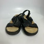 Rockport black leather cross cross sandals adjustable back strap women’s size 7‎ Photo 2