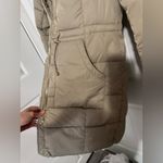 Jessica Simpson  Water Resistant Parka Hooded Color Sage Small MSRP $215 Faux Fur Photo 3