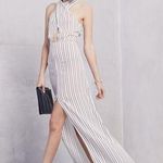 Reformation NWT Vintage  Larkspur Linen Maxi Dress - White Stripe - XS Photo 0
