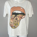 DEX Graphic Tee Womens XSmall Retro Concert Tshirt Emo Grunge Punk Rock n roll White Size XS Photo 0