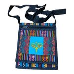 BOHO FABRIC CROSSBODY
ZIPPER PURSE Black Photo 0