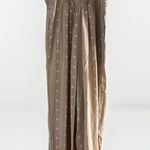 Old Navy  Sleeveless Linen Blend Cropped Twist Front Smocked‎ Jumpsuit Womens S Photo 5