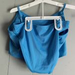 Wild Fable Blue Ribbed Longline Bralette Bikini Set M Photo 2