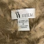 NWT Sisters Rabbit Fur Knit Vest Cropped Shrug Tan Camel Women’s Size M Size M Photo 2