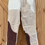 PacSun NWT  Eco Tan and Brown Paneled Mom Jeans - Size 24 Photo 0