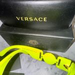 Versace BRAND NEW Authentic  Geometric unisex Sunglasses yellow fluorescent frame Photo 5