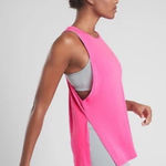 Athleta  Neon Pink Essence Side Slit Tank Top Photo 0