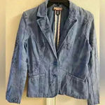 Havana jack’s cafe blue floral denim jacket/blazer Sz 8 Photo 0