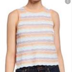 Alice + Olivia Antonella Multicolor Pastel Stripe Sweater Blouse Size La… Photo 2