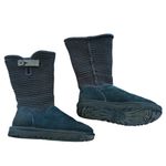 UGG  Shaina Black Suede Sweater Boot Size 7 Photo 5