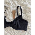 SKIMS  Fits Everybody Lace Demi Underwire Bra Onyx Size 38D Photo 3