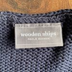 Wooden Ships  Paola Buendia Heart Flag Sleeveless Knit Lightweight Top Navy Photo 3