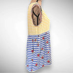 Matilda Jane  On My Mind Women's Short Sleeve Loose‎ Fit Striped Top Medium | NWT Photo 2