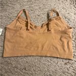 Aerie Tan Nude Superchill Seamless Lace Trim Corset Tank Top Bralette - size XL Photo 1