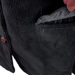 VTG 90s Whimsi Goth Academia Corduroy Campus Blazer Women’s 16 Black Photo 4